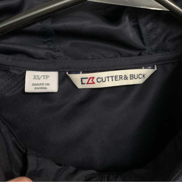 NEW Cutter & Buck Windbreaker Half Zip Long Sleeve Hooded Popover Jacket - Picture 3 of 7